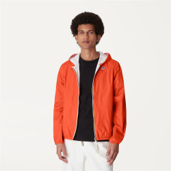 K-WAY JACQUES PLUS.2 DOUBLE K111NMW   Orange - White