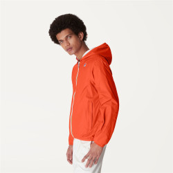 K-WAY JACQUES PLUS.2 DOUBLE K111NMW   Orange - White