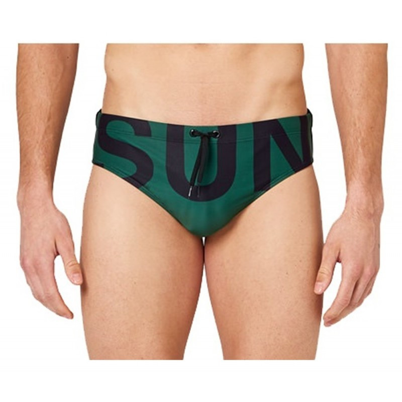 SUNDEK COSTUME UOMO SLIP  M296SSL NERO/VERDE