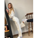 PUMA Tuta Woman Classics Cropped Hoodie 535683 Panna