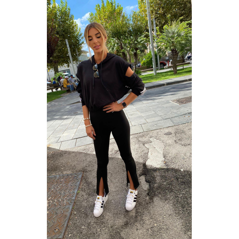 ADIDAS Felpa con cappuccio Woman HC8817 Black