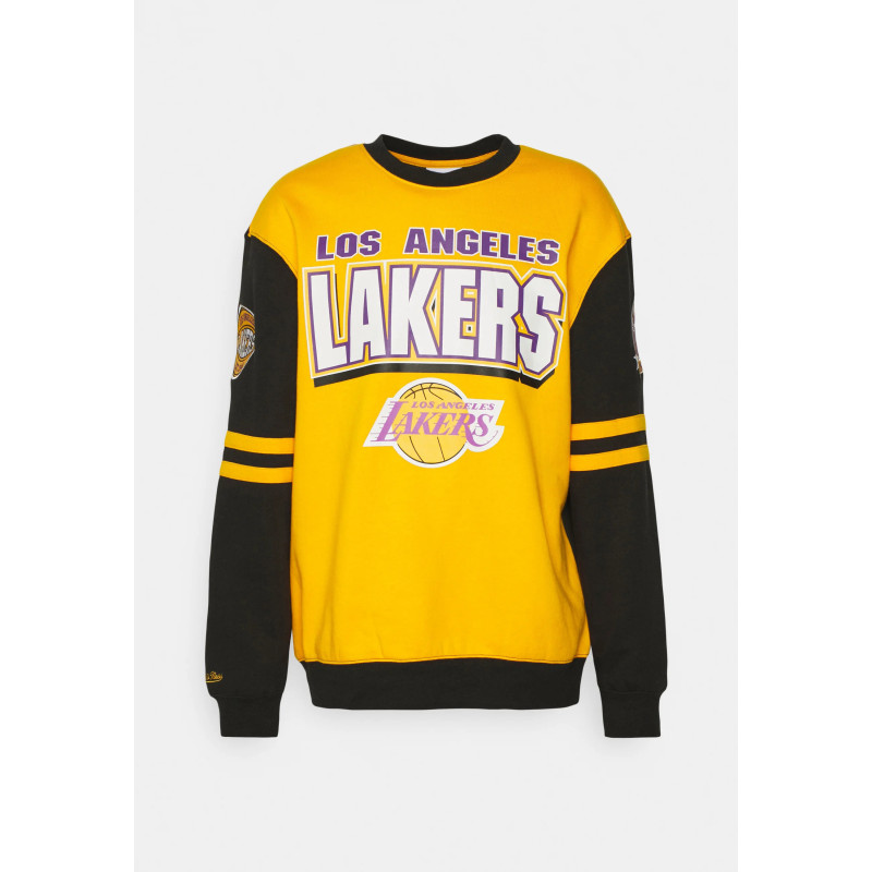 Mitchell & Ness NBA LOS ANGELES LAKERS ALL OVER 2.0 - Felpa 355707 GIALLO