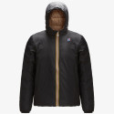 K-WAY GIACCA  JACQUES THERMO PLUS.2 REVERSIBLE K111BEW Blue Depth-Black Torba
