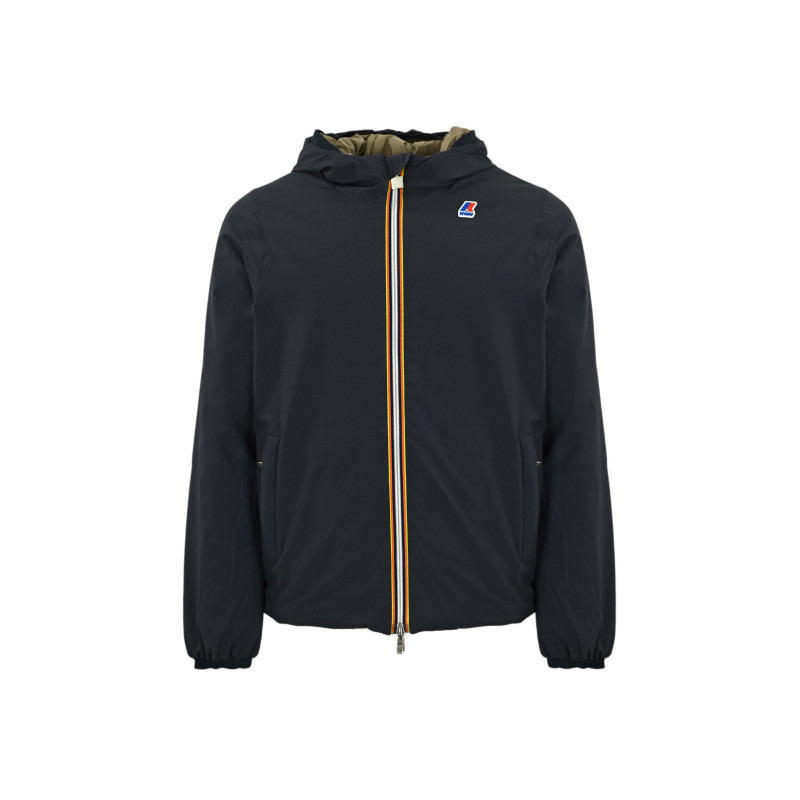 K-Way Giubbotto Jacques Warm Double Reversibile  K111JKW NERO/GRIGIO