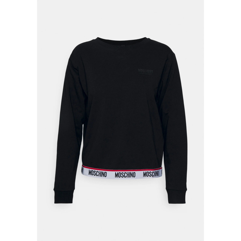 MOSCHINO FELPA GIROCOLLO DONNA 1713 NERO