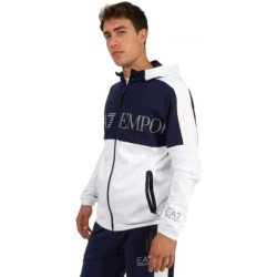 Armani EA7 Felpa Uomo 6LPM18 Blu/Bianco