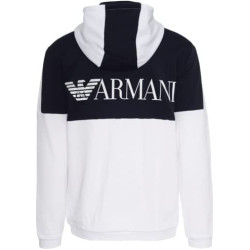 Armani EA7 Felpa Uomo 6LPM18 Blu/Bianco