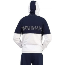 Armani EA7 Felpa Uomo 6LPM18 Blu/Bianco