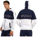Armani EA7 Felpa Uomo 6LPM18 Blu/Bianco