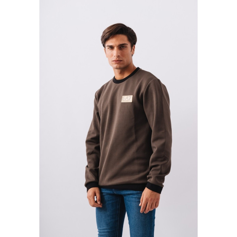 Armani EA7 Felpa Uomo zip 6LPM31 Militare