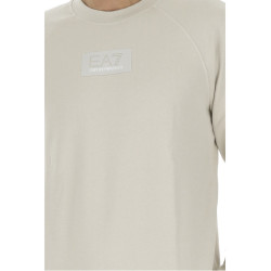 EA7 Armani Felpa girocollo Uomo 6lpm66 Cream