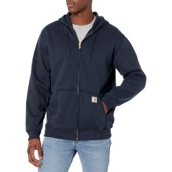 Carhartt Midweight Felpa Zip-Front Sweatshirt Uomo K122 Blu