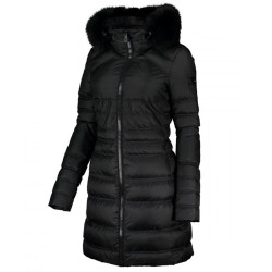 PEUTEREY PIUMINO REGULAR SLIM CON PELLICCIA MILS MX NERO
