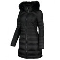 PEUTEREY PIUMINO REGULAR SLIM CON PELLICCIA MILS MX NERO