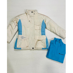 TONINI GIACCA NEVE BAMBINA 115B PANNA/CELESTE