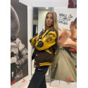 GIACCA AMERICAN COLLEGE TEDDY VARSITY MARRONE