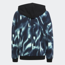 ADIDAS FELPA CON CAPPUCCIO HR6413  Dark Blue / Black