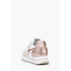 W6YZ YAK-W Sneakers in Suede 1M14 Rosa-Bianco