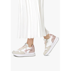 W6YZ YAK-W Sneakers in Suede 1M14 Rosa-Bianco