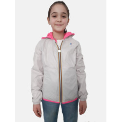K-WAY Kid Lily Plus Reversible K002EJ0 Fluo Pink -Grey Lt