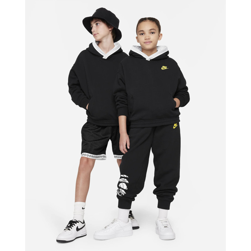 Nike Felpa Reversibile con cappuccio Ragazzi DX5518 Black