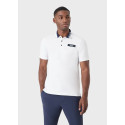ARMANI EA7 Polo Golf Club in cotone stretch 3RPF09  Bianca