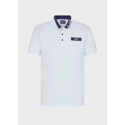 ARMANI EA7 Polo Golf Club in cotone stretch 3RPF09  Bianca