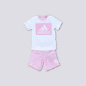 Adidas  Completo T-Shirt&Shorts Bambina HF1915 Bianco/Rosa
