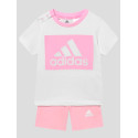 Adidas  Completo T-Shirt&Shorts Bambina HF1915 Bianco/Rosa