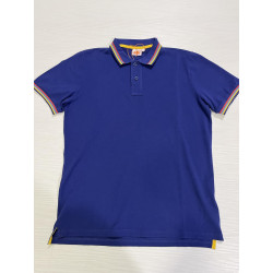 POLO BRICE IN COTONE PIQUET TRICOLOR M779PLJ6500 BLU