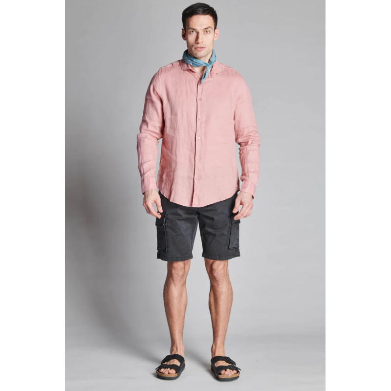 IMPURE CAMICIA IN LINO COLLO FRANCESE SHL1346 ROSA