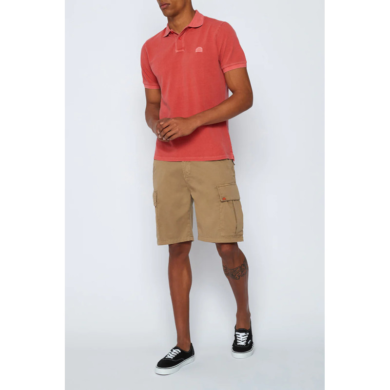 SUNDEK POLO IN COTONE PIQUET COMBINATO M997PLP VERDE