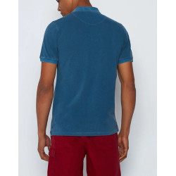 SUNDEK POLO IN COTONE PIQUET COMBINATO M997PLP VERDE