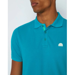 SUNDEK POLO IN COTONE PIQUET COMBINATO M997PLP VERDE