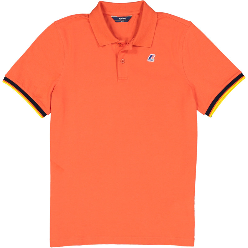 K-Way Vincent Contrast Polo K00AI40  Bianco