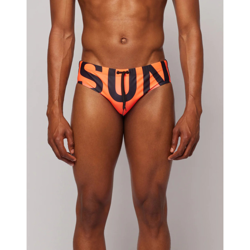 SUNDEK COSTUME UOMO SLIP  M296SSL NERO/VERDE
