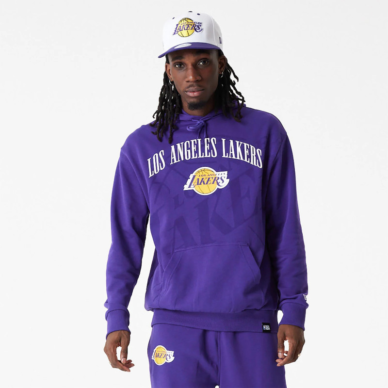 New Era Felpa LA Lakers NBA Logo viola 6381 Viola