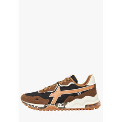 W6YZ sneaker Man in suede 1A61 Marrone/Nero