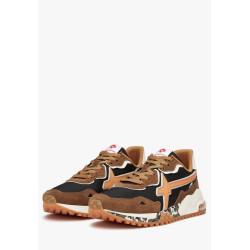 W6YZ sneaker Man in suede 1A61 Marrone/Nero