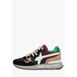 W6YZ yak-m. Sneakers in tessuto tecnico e suede 1A62 Nero/Grigio