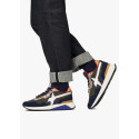 W6YZ yak-m. Sneakers in tessuto tecnico e suede 1A62 Nero/Grigio