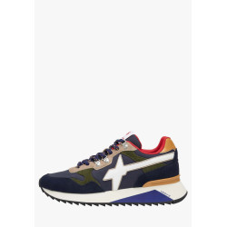 W6YZ yak-m. Sneakers in tessuto tecnico e suede 1A62 Nero/Grigio
