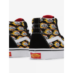 Vans Scarpe Bambino Flame Logo Repeat Sk8-Hi D5F Nero Fiamma