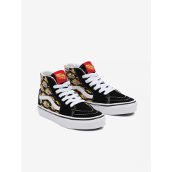 Vans Scarpe Bambino Flame Logo Repeat Sk8-Hi D5F Nero Fiamma