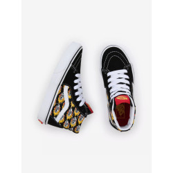 Vans Scarpe Bambino Flame Logo Repeat Sk8-Hi D5F Nero Fiamma