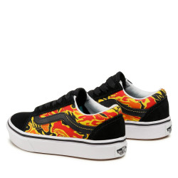 Vans Sneakers Bambino VN0A4U1Q31O1 Nero-Fiamma