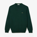 Lacoste Pullover da Uomo in cotone organico AH2193 Verde