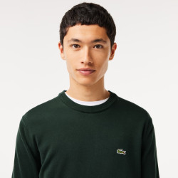 Lacoste Pullover da Uomo in cotone organico AH2193 Verde