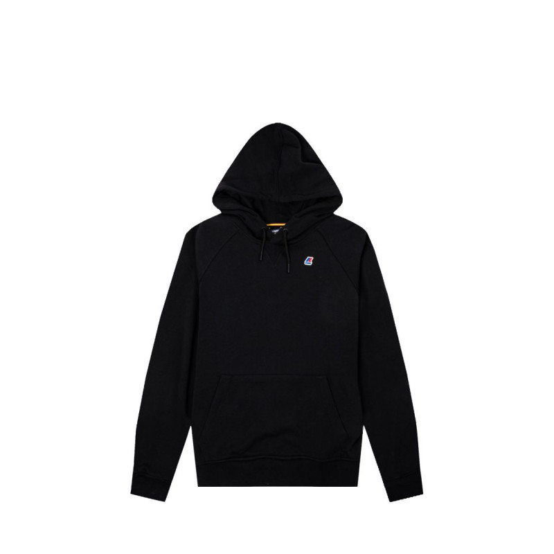 K-WAY FELPA UOMO K11215W ALBAN BLACK PURE