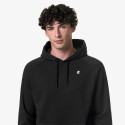 K-WAY FELPA UOMO K11215W ALBAN BLACK PURE